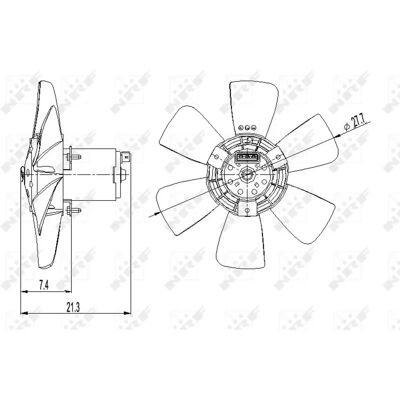 Motore Ventilatore Volkswagen GOLF 1-2, Polo II, Jetta 2 - 47391 Motore Ventilatore Volkswagen GOLF 1-2, Polo II, Jetta 2 - 47391