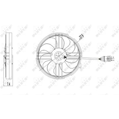 Volkswagen Polo Lupo NRF 47409 Jäähdyttimen Tuuletinmoottori - Jäähdyttimen Tuuletin Volkswagen Polo Lupo NRF 47409 Jäähdyttimen Tuuletinmoottori - Jäähdyttimen Tuuletin