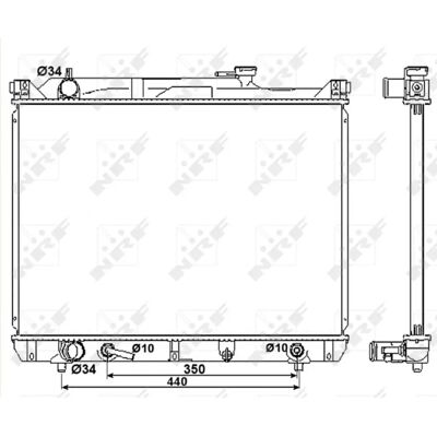 NRF 53037 Alumiininen jäähdytin Suzuki Grand Vitara - Radiator NRF 53037 Alumiininen jäähdytin Suzuki Grand Vitara - Radiator