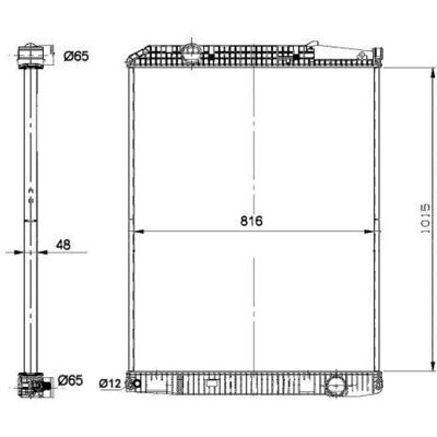 NRF 1011 813 42 Aluminium Radiator - Motor Køling NRF 1011 813 42 Aluminium Radiator - Motor Køling