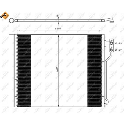 BMW F07 F10 F11 - Alumiininen Ilmastointikondensaattori Tuuletin - Easy Fit BMW F07 F10 F11 - Alumiininen Ilmastointikondensaattori Tuuletin - Easy Fit