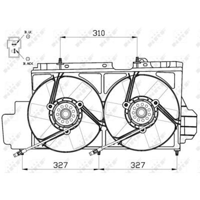 NRF Ψυγείο Fan Citroën 275 12 100 OEM Αριθμοί NRF Ψυγείο Fan Citroën 275 12 100 OEM Αριθμοί