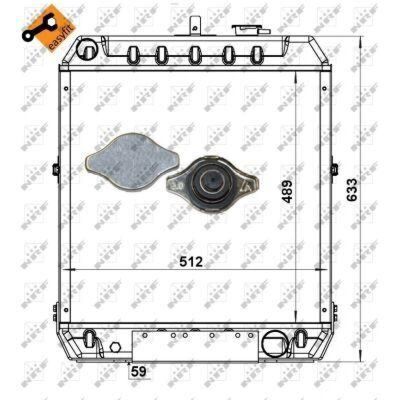 NRF Easy Fit 52168 Moottorin jäähdytin - Radiator NRF Easy Fit 52168 Moottorin jäähdytin - Radiator