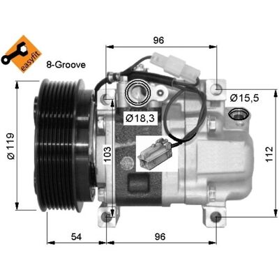 NRF H12 Kompressor für Klimaanlage - Klimaanlage NRF H12 Kompressor für Klimaanlage - Klimaanlage