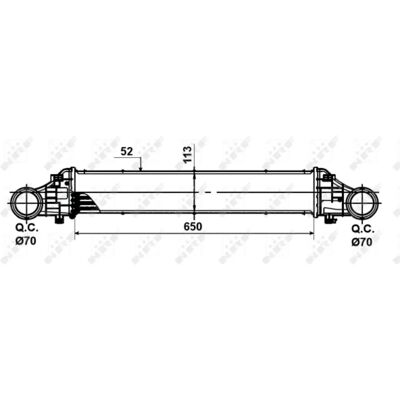 Intercooler NRF 30509 - Air-Air, Air-Eau, Mercedes Classe E Intercooler NRF 30509 - Air-Air, Air-Eau, Mercedes Classe E