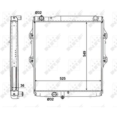 Aluminium radiator för Toyota Hilux 6 - Kylsystem Aluminium radiator för Toyota Hilux 6 - Kylsystem