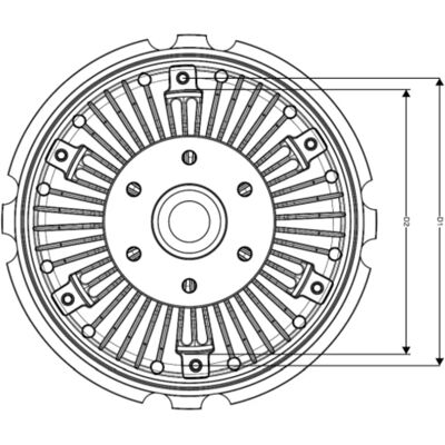 NRF 49501 Visco-Kapcsoló - Radiátorventilátor NRF 49501 Visco-Kapcsoló - Radiátorventilátor