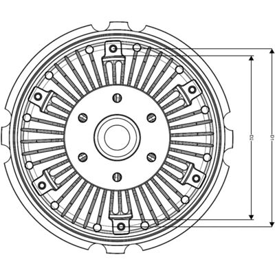 NRF Visco-kapcsoló hűtőventilátor - Nissan Cabstar 49551 NRF Visco-kapcsoló hűtőventilátor - Nissan Cabstar 49551