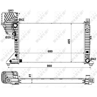 NRF 55349A Aluminium Kühler - Kühlung, Motor, Mechanische Lamellen NRF 55349A Aluminium Kühler - Kühlung, Motor, Mechanische Lamellen