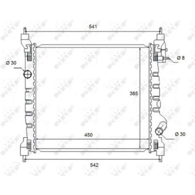 NRF 58454 Aluminium Radiator - Spark NRF 58454 Aluminium Radiator - Spark