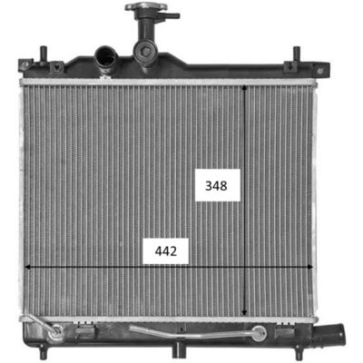 NRF 58460 Aluminium Radiator for Hyundai i10 I - Kjølesystem NRF 58460 Aluminium Radiator for Hyundai i10 I - Kjølesystem
