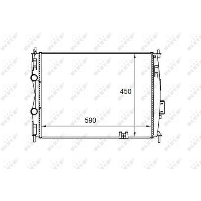 NRF 58461 Aluminium Radiator - Motorkjøling NRF 58461 Aluminium Radiator - Motorkjøling