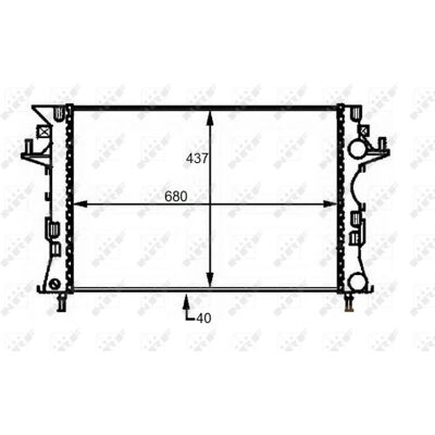 Radiador de aluminio NRF Renault Espace Vel Satis - Enfriamiento del motor Radiador de aluminio NRF Renault Espace Vel Satis - Enfriamiento del motor