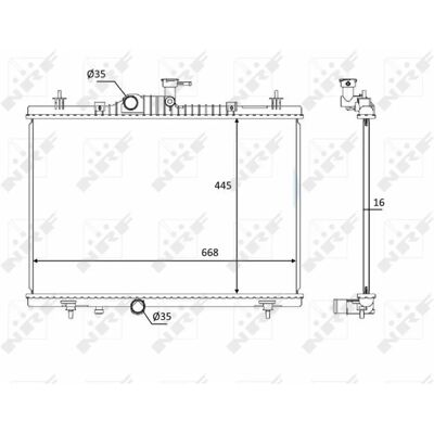 NRF 58394 Aluminium Kühler - Kühlsystem NRF 58394 Aluminium Kühler - Kühlsystem