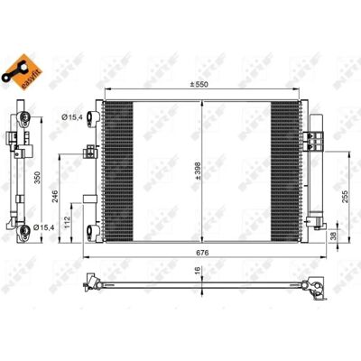 NRF Easy Fit 350210 Condensatore aria condizionata con disidratatore - Condensatore NRF Easy Fit 350210 Condensatore aria condizionata con disidratatore - Condensatore