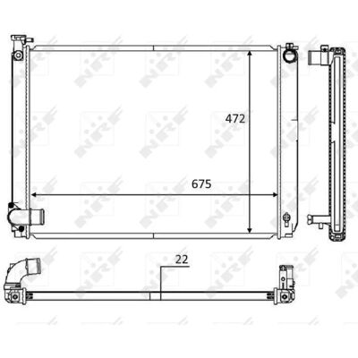 Lexus RX II Aluminium Radiator - Kølesystem Lexus RX II Aluminium Radiator - Kølesystem