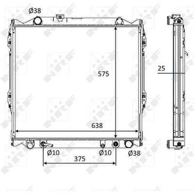 NRF 58648 Aluminium Kühler - Motorkühlung NRF 58648 Aluminium Kühler - Motorkühlung
