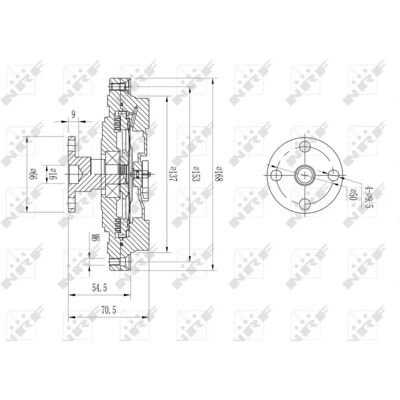 NRF Accouplement Viscqueux - 49630 NRF Accouplement Viscqueux - 49630