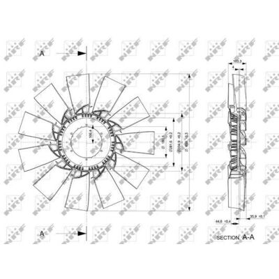 NRF 49866 Ventilatorhjul - Radiatorventilator NRF 49866 Ventilatorhjul - Radiatorventilator