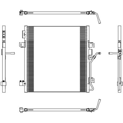 NRF Alumiininen Ilmastointikondensaattori Jeep & Dodge - 519x458x18mm NRF Alumiininen Ilmastointikondensaattori Jeep & Dodge - 519x458x18mm