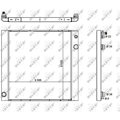 NRF 59182 Aluminium Radiator - Range Rover 3 NRF 59182 Aluminium Radiator - Range Rover 3