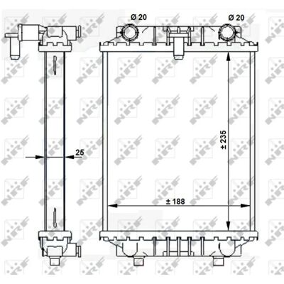 NRF A5 Q5 A4 B8 Radiator - Kølesystem NRF A5 Q5 A4 B8 Radiator - Kølesystem