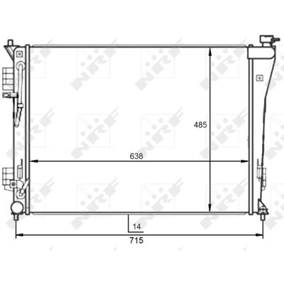 Hyundai i40 Aluminium Radiator - Motorkøling Hyundai i40 Aluminium Radiator - Motorkøling