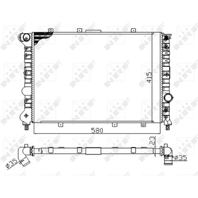NRF 58202A Aluminium Kühler - Motor Kühlung NRF 58202A Aluminium Kühler - Motor Kühlung