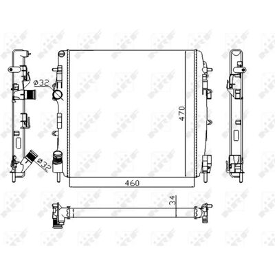 NRF 58317A Aluminium Kühler - Kühlrippen - Economy NRF 58317A Aluminium Kühler - Kühlrippen - Economy