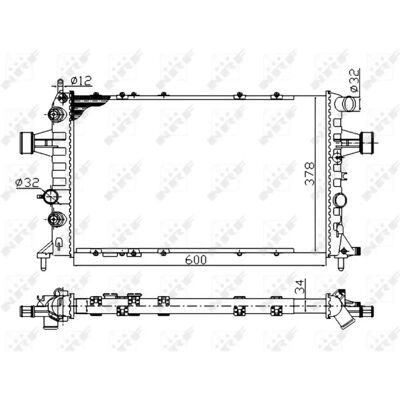 NRF 58178A Aluminium Kühler - Kühlsystem NRF 58178A Aluminium Kühler - Kühlsystem