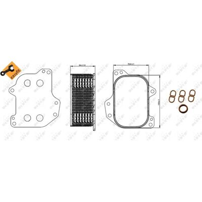 NRF 31267 Water-Cooled Oil Cooler - VW/Audi Fit NRF 31267 Water-Cooled Oil Cooler - VW/Audi Fit