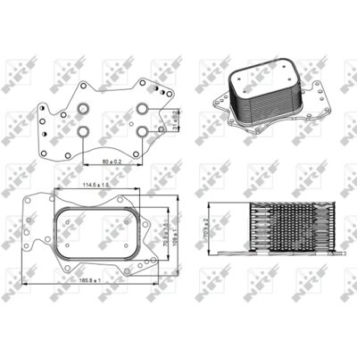 Nrf 31273 Oljeavkjøler - Vannkjølt radiator for Audi Q5 Q7 VW Touareg Nrf 31273 Oljeavkjøler - Vannkjølt radiator for Audi Q5 Q7 VW Touareg
