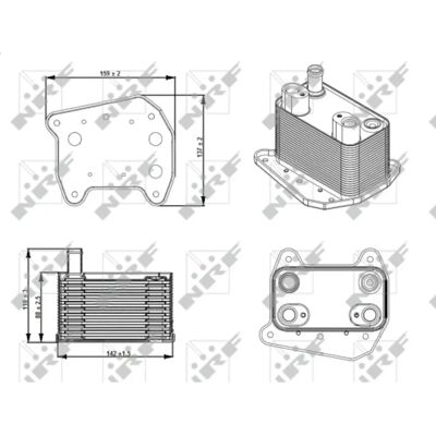 NRF 31276 Radiator - Vesijäähdytetty NRF 31276 Radiator - Vesijäähdytetty