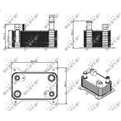NRF Ölkühler - 31362 für VW Passat B6, Audi A8, Phaeton NRF Ölkühler - 31362 für VW Passat B6, Audi A8, Phaeton