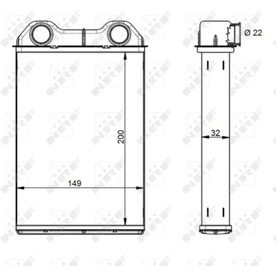 NRF 54341 Kühler - Kompatibel mit MINI 3/5-Türer und Cabriolet NRF 54341 Kühler - Kompatibel mit MINI 3/5-Türer und Cabriolet