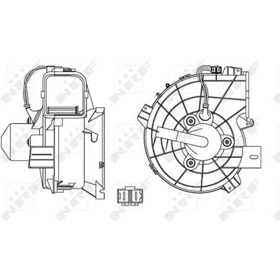Opel Innenraumgebläse - 147mm Durchmesser - Drehrichtung umkehrbar - 12V - 300W Opel Innenraumgebläse - 147mm Durchmesser - Drehrichtung umkehrbar - 12V - 300W