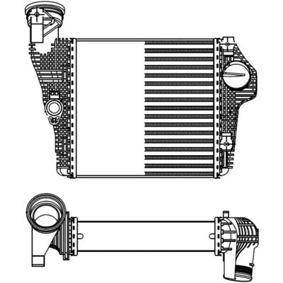 NRF 309025 intercooler för Porsche Macan NRF 309025 intercooler för Porsche Macan
