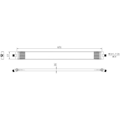 Enfriador de aceite Mercedes-Benz Modelo 31813 - Aluminio con refrigeración por agua Enfriador de aceite Mercedes-Benz Modelo 31813 - Aluminio con refrigeración por agua