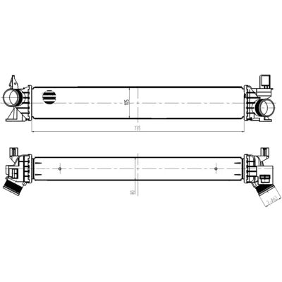 Intercooler NRF pour Fiat Ducato, Peugeot Boxer, Citroën Jumper - Intercooler Intercooler NRF pour Fiat Ducato, Peugeot Boxer, Citroën Jumper - Intercooler