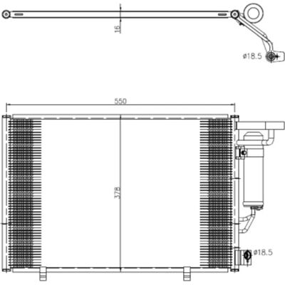 NRF 350456 Ilmastointikonensattori - R1234yf NRF 350456 Ilmastointikonensattori - R1234yf