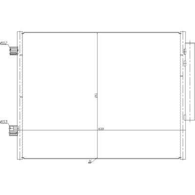 NRF 350458 Alfa Romeo Kondensor - Eingang 15,5mm Ausgang 10,2mm NRF 350458 Alfa Romeo Kondensor - Eingang 15,5mm Ausgang 10,2mm