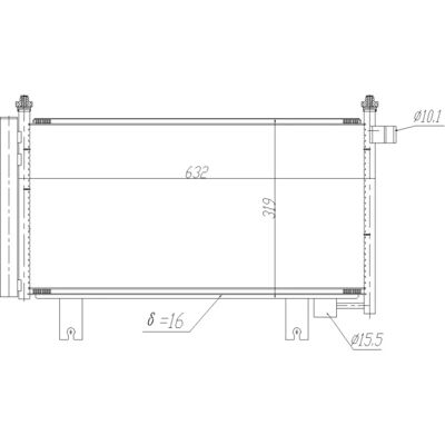 NRF 350473 Aluminium Kondensator - Klimaanlage NRF 350473 Aluminium Kondensator - Klimaanlage