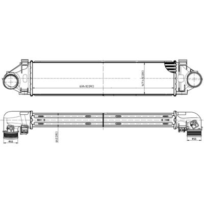 NRF 309064 Intercooler - Luft-til-luft och luft-til-vätska kyla NRF 309064 Intercooler - Luft-til-luft och luft-til-vätska kyla