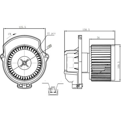 NRF 34297 Ventilateur d'habitacle - Chauffage NRF 34297 Ventilateur d'habitacle - Chauffage