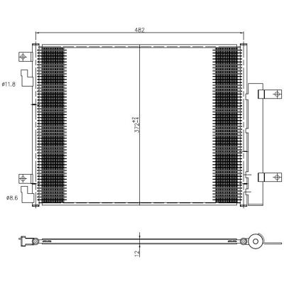 Condensator de Aer Condiționat NRF 350506 cu Inel de Etanșare și Desicant - Condensator de Aer Condiționat Condensator de Aer Condiționat NRF 350506 cu Inel de Etanșare și Desicant - Condensator de Aer Condiționat