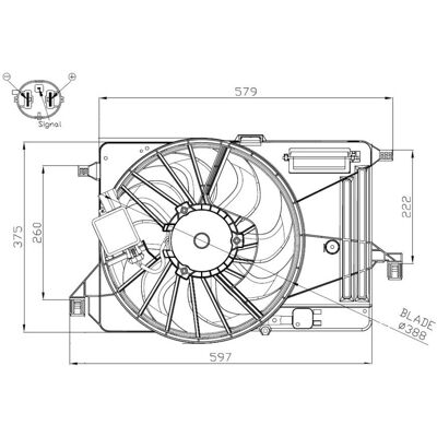 Ford NRF 47964 Radiátorventilátor motor - Keret, 12V, C-Max 2, Focus 3 Ford NRF 47964 Radiátorventilátor motor - Keret, 12V, C-Max 2, Focus 3