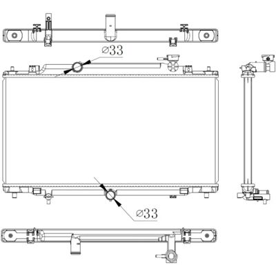 NRF 550012 Aluminium Motor Radiator - Svejsede køleribber NRF 550012 Aluminium Motor Radiator - Svejsede køleribber