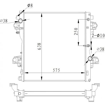 Toyota Land Cruiser Prado 150 Aluminium Radiator - Kühlrippen, 2 Jahre Garantie Toyota Land Cruiser Prado 150 Aluminium Radiator - Kühlrippen, 2 Jahre Garantie
