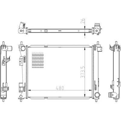 Radiator din aluminiu NRF 550039 - Răcire Radiator din aluminiu NRF 550039 - Răcire