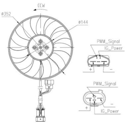 NRF 47969 Ventilator - Enkel køling - 400W NRF 47969 Ventilator - Enkel køling - 400W